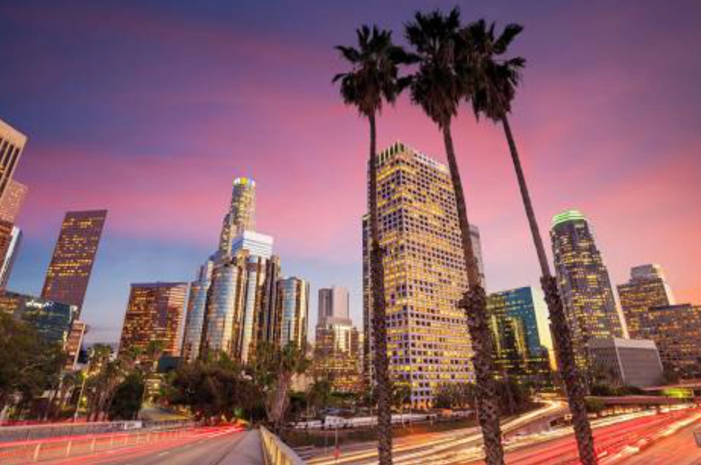 Los Angeles, USA skyline view