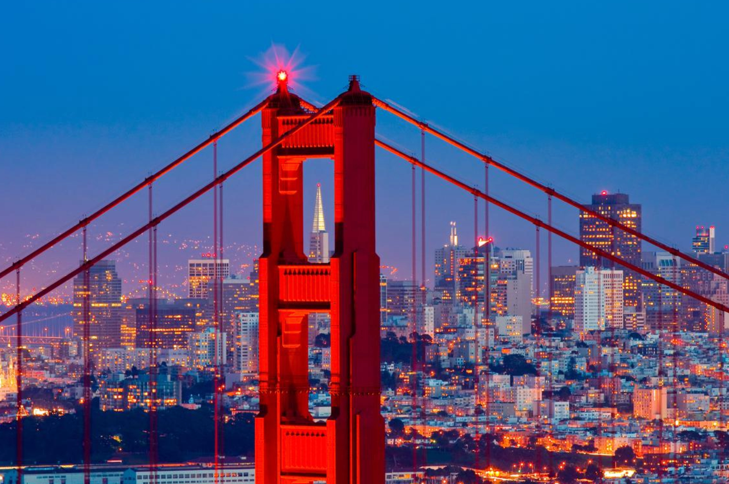 San Francisco, USA skyline view