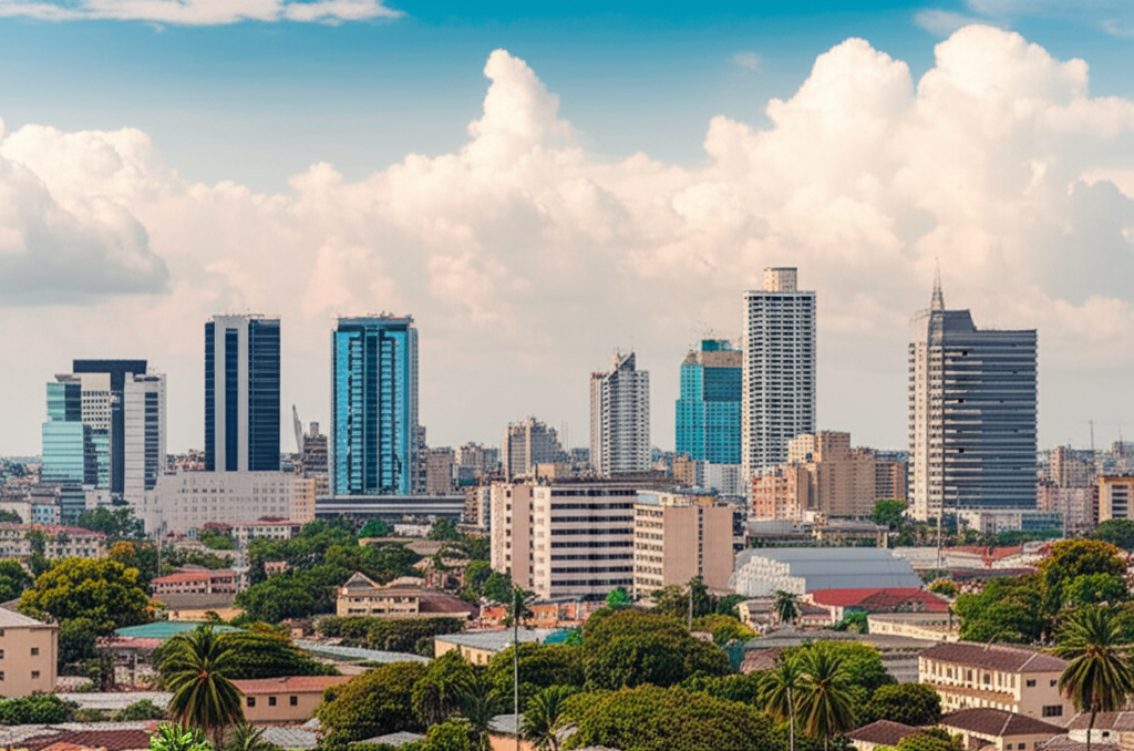 Accra, Ghana skyline view
