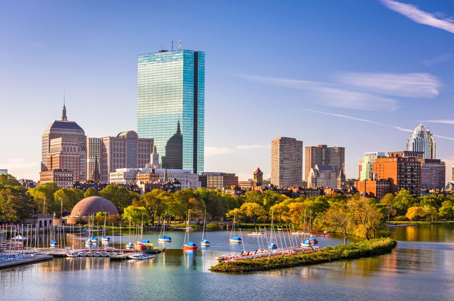 Boston, USA skyline view