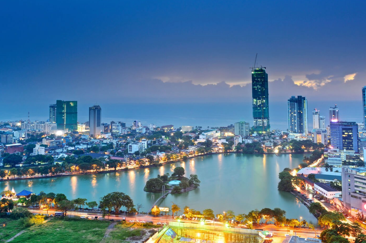 Colombo, Sri Lanka skyline view