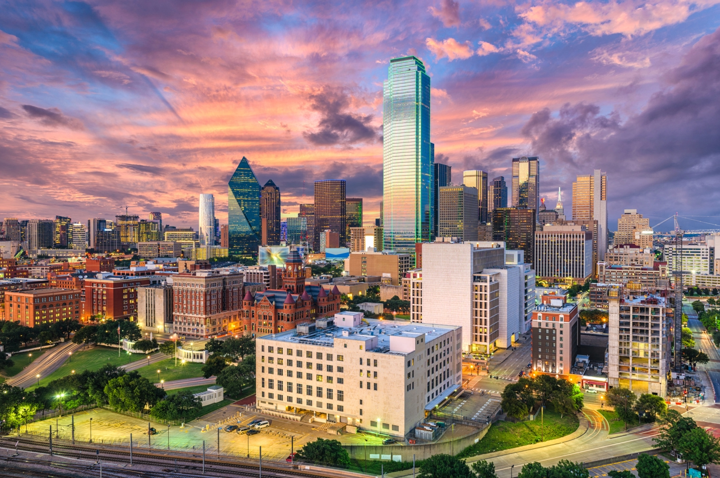 Dallas, USA skyline view