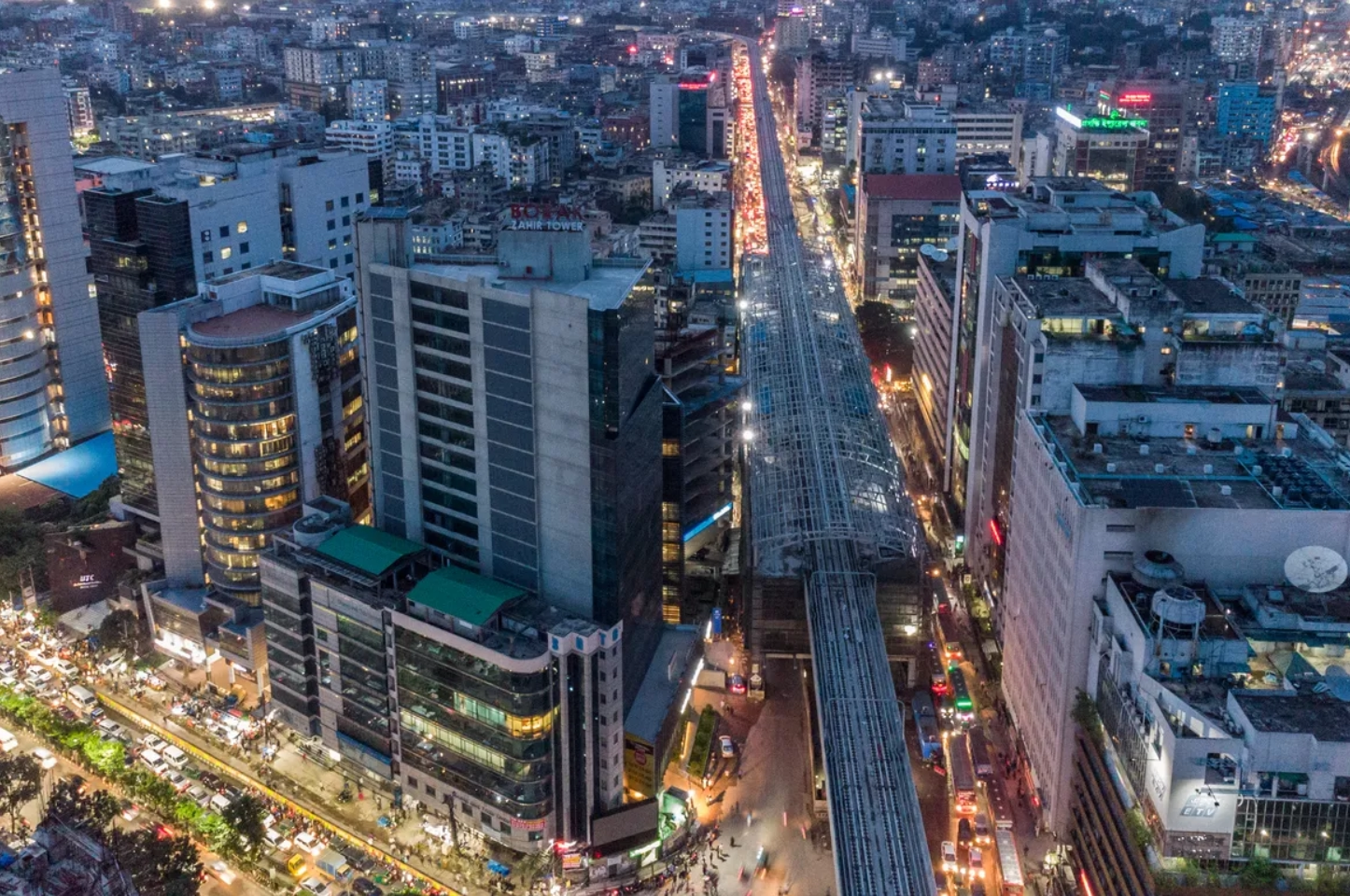 Dhaka, Bangladesh skyline view