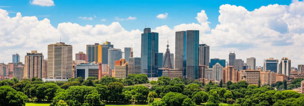 Nairobi, Kenya skyline view