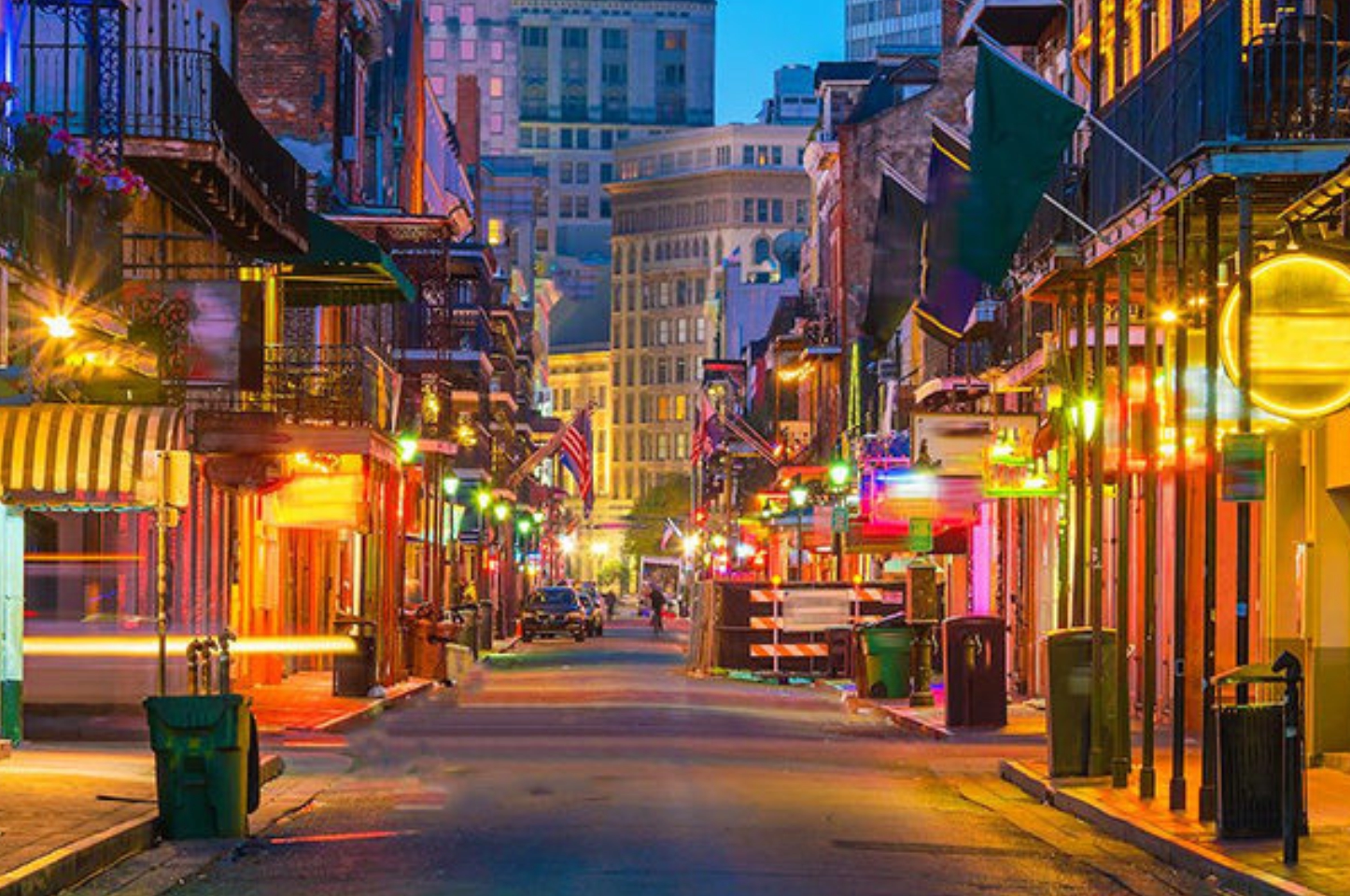 New Orleans, USA skyline view