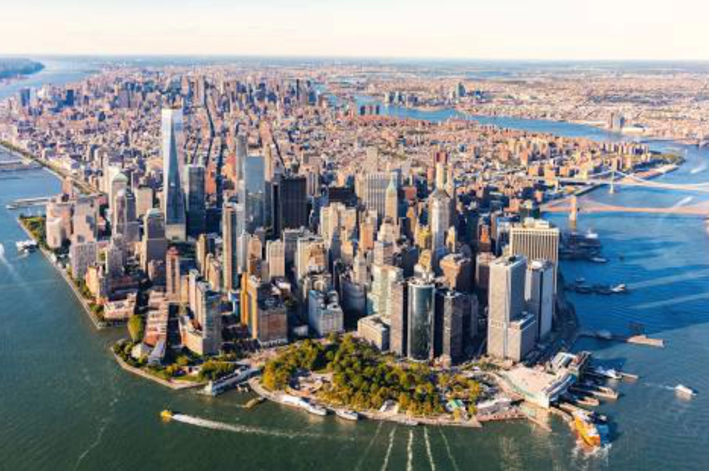 New York City, USA skyline view